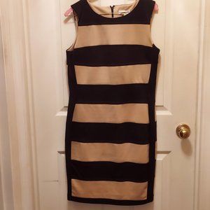 CALVIN KLEIN Black and Tan business casual dress